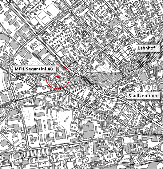 Sonnenstutz in Chur - Lageplan